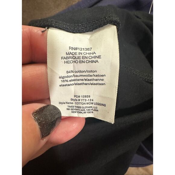 Yummie Tummie gray black cotton wow leggings shape wear 2pk L - Picture 10 of 10